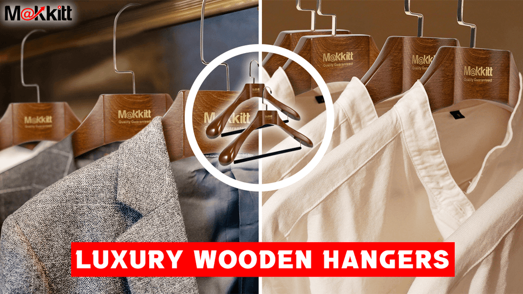 MAKKITT Luxury Wooden Hangers (Set of 2) - MAKKITT.COM