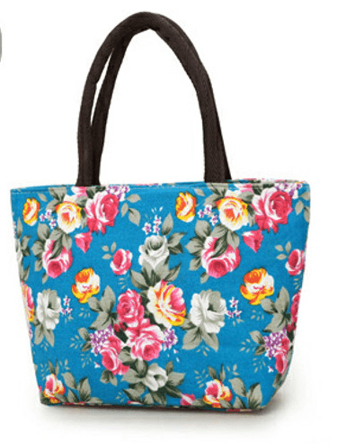 Casual Canvas Color Small Cloth Bag Handbag Lunch Bag Old Bag Mommy Bag - MAKKITT