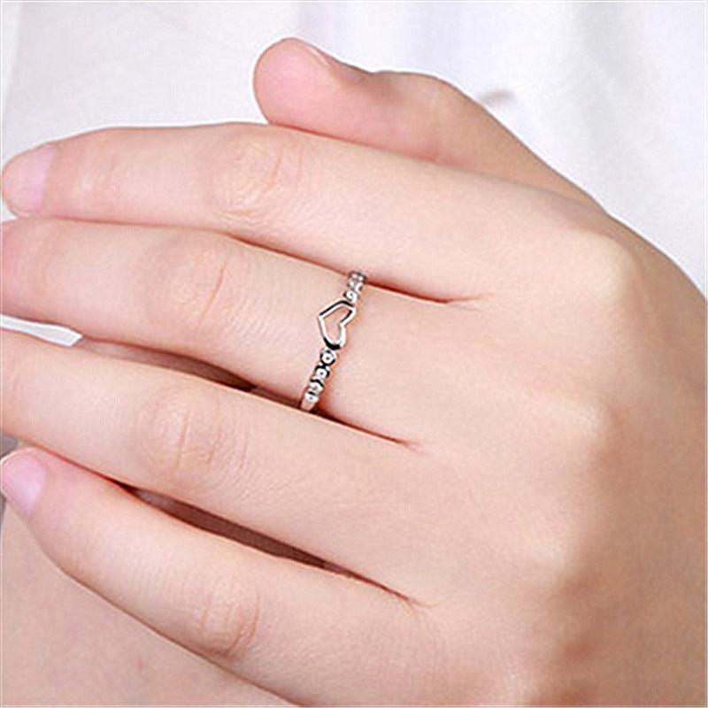 Love ring female index finger ring - MAKKITT