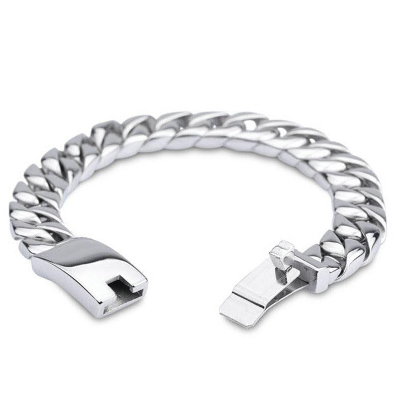 Men's Thick Chain Titanium Steel Bracelet - MAKKITT