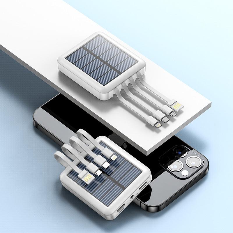 Mini Portable Power Bank With Solar Cable - MAKKITT