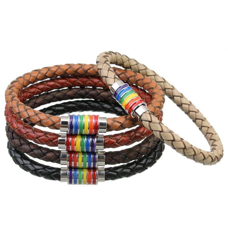 UnityWear Genuine Leather Pride Bracelets - MAKKITT